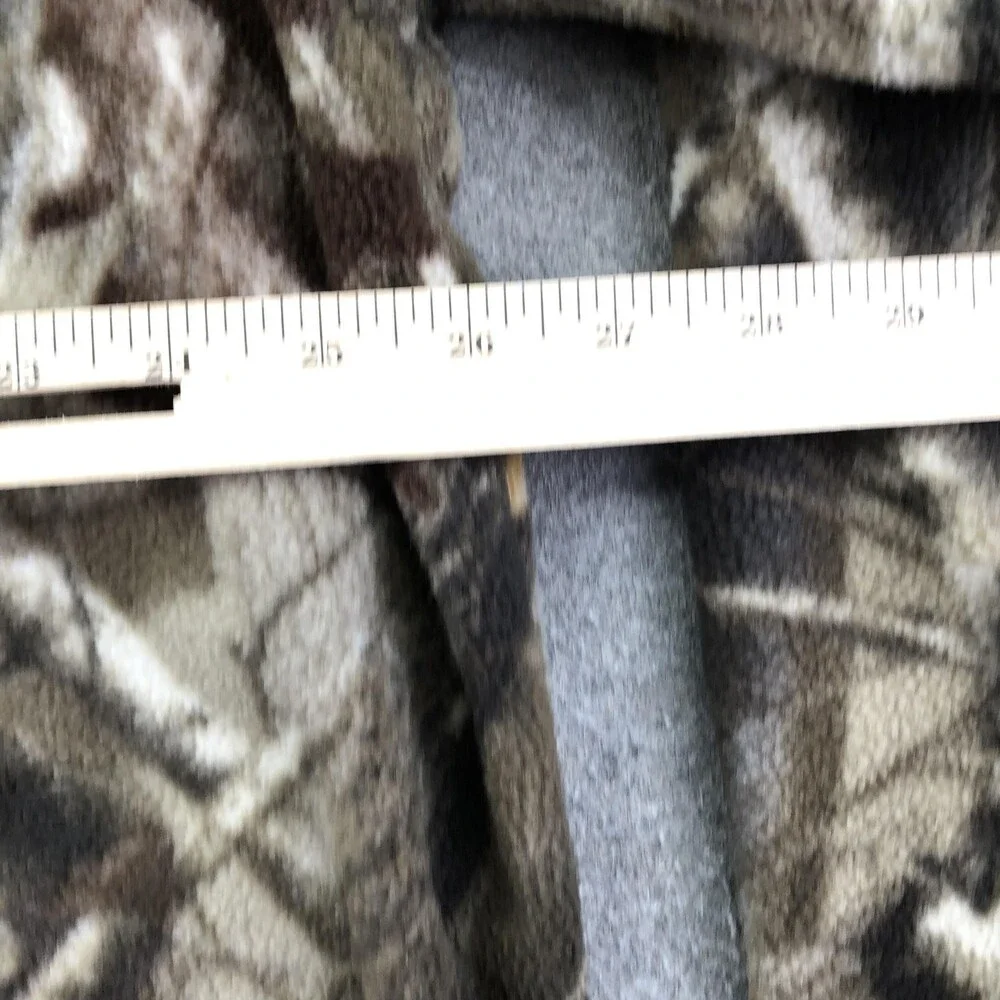 Winchester Jacket Mens 2XL Brown Camouflage Fleece Full Zip Hunting Outdoor